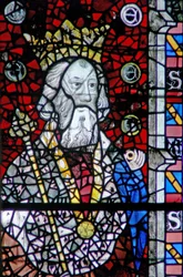 Fenster w4, St. Eduard der Bekenner darstellend