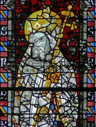 Fenster w4, St. Petrus darstellend