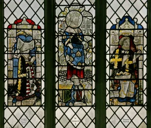 Fenster w8, Darstellung des Heiligen Edmund