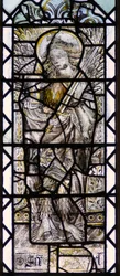 Fenster w8, Darstellung der Engelshierarchie: Erzengel Raphael