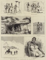 Mit der gemeinsamen Kommission in Swasiland (Gravur)