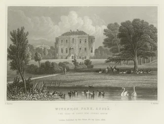 Wivenhoe Park, Essex, der Sitz von Generalleutnant States Rebow