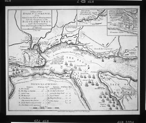 Wolfes Plan für die Belagerung von Quebec im Jahr 1759