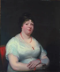 Frau mit Rosenquarzschmuck, ca. 1810-15