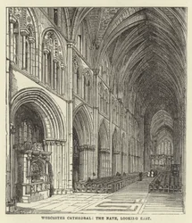 Worcester Kathedrale, das Kirchenschiff, Blick nach Osten