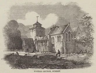 Wotton Kirche, Surrey (Gravur)