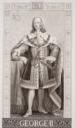 Georg II. (1683-1760) aus `Illustrationen der englischen und schottischen Geschichte