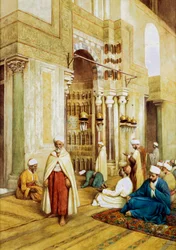 Anbeter in einer Moschee, ca. 1868-1938