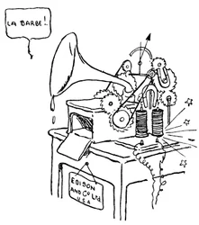 Edison-Phonograph-Karikatur
