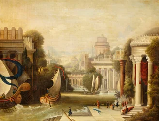 Die Einschiffung des Odysseus, 1842-50