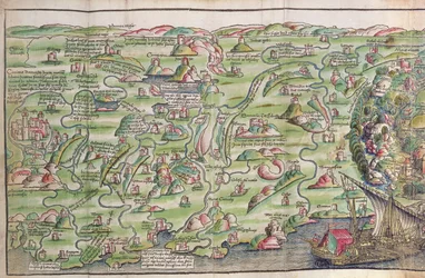Stadtplan von Jerusalem, aus 