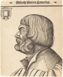 Albrecht Dürer im Alter von sechsundfünfzig Jahren