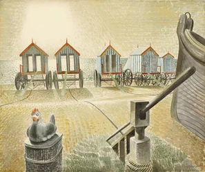 Aldeburgh Badehäuser, 1938