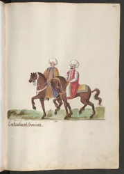 Bürger von Konstantinopel zu Pferd