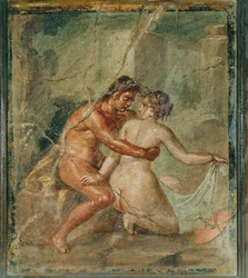 Erotische Szene, Pompeji, Italien