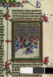 Vollseite: Text mit Miniatur: Beschneidung Abrahams