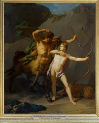 Die Erziehung des Achilleus durch den Zentaur Chiron
