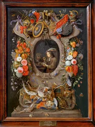 Die Seifenblasen, das Medaillon von Teniers