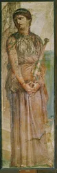 Medea mit Schwert, Herculaneum, Italien (Fresko)