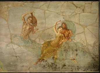 Neptun und Amphitrite, reitend auf dem Schwanz eines Tritons