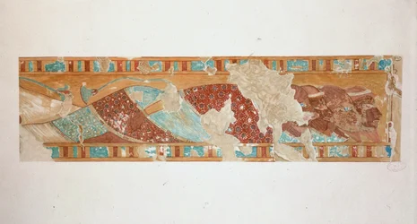 Syrer kriechen zu Füßen von Amenophis III