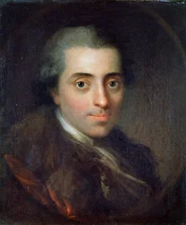 Porträt von Johannes Ewald, dänischer Dichter