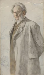 Porträt von Henrik Ibsen 1828-1906, 1895