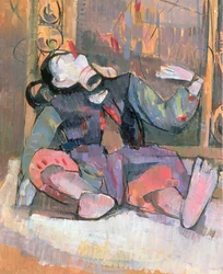 Thailändische Puppe mit Spiegel, 1989