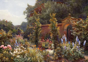 Staudenrabatte bei Hampton-in-Arden Manor, Warwickshire