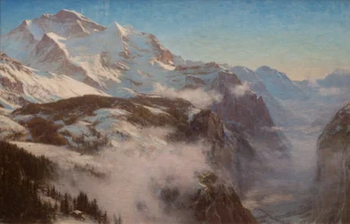 Winter im Lauterbrunnental, Schweiz