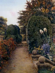 Der Garten des Meisters, Clare College, Cambridge, England
