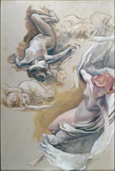 Studie für das Deckenbild im Stadttheater Bern