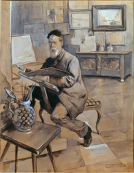 Der Maler Bocion in seinem Atelier