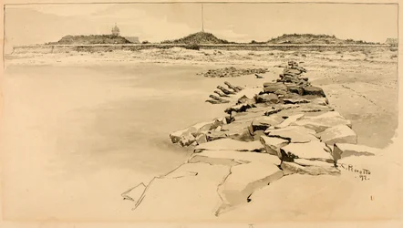 Fort Moultrie auf dem Gelände des alten Fort Sullivan