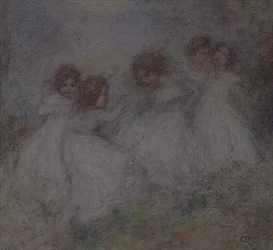 Fünf kleine Mädchen