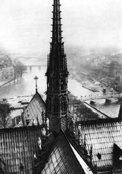 Der Turm von Notre Dame, gesehen von den Türmen, Paris, 1931
