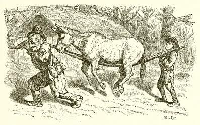 Der alte Mann, sein Sohn und der Esel