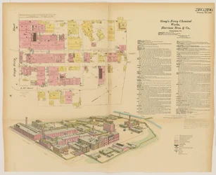 Grays Ferry Chemical Works, Grays Ferry Rd. (Nordseite) zwischen Vierunddreißigster St. und Sechsunddreißigster St., Hexamer General Surveys, 1888