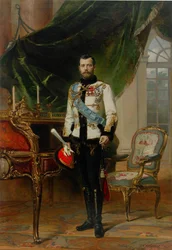 Porträt von Kaiser Nikolaus II. 1868-1918, 1896