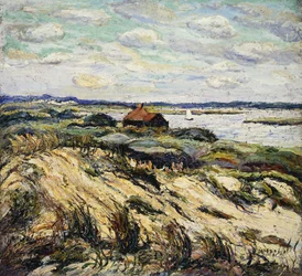 Hütte an der Bucht