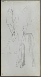 Skizzenbuch, Seite 31: Figurenstudie