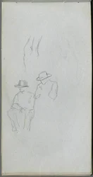 Skizzenbuch, Seite 32: Figurenstudie
