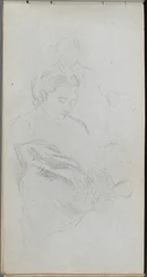 Skizzenbuch, Seite 82: Studie von Figuren