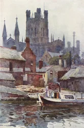 Chester Cathedral vom Kanal aus