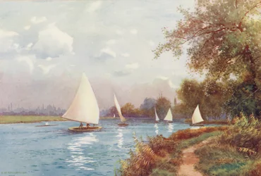 Fluss Themse: Kennington Reach, Oxford