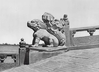 Peking, Wan shou shan, Chihli, Ende der Brücke im Sommerpalast