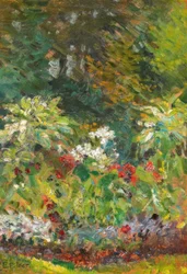 Blühendes Gartenbeet