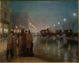 Hamburg, Der Jungfernstieg am Abend
