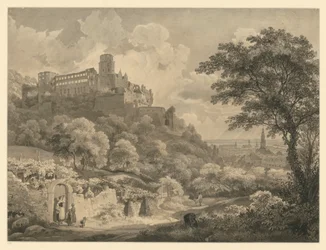 Heidelberg. Blick auf das Schloss