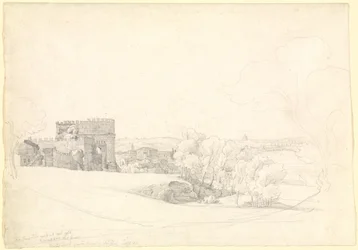 Via Appia Antica mit dem Grab der Cecilia Metella